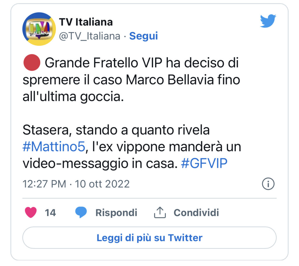 GFVIP, Marco Bellavia torna in diretta 2