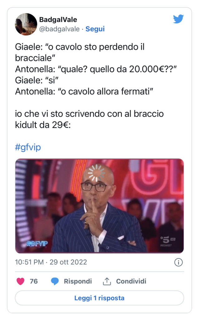 GFVIP, Giale perde un bracciale di 20 mila euro 2