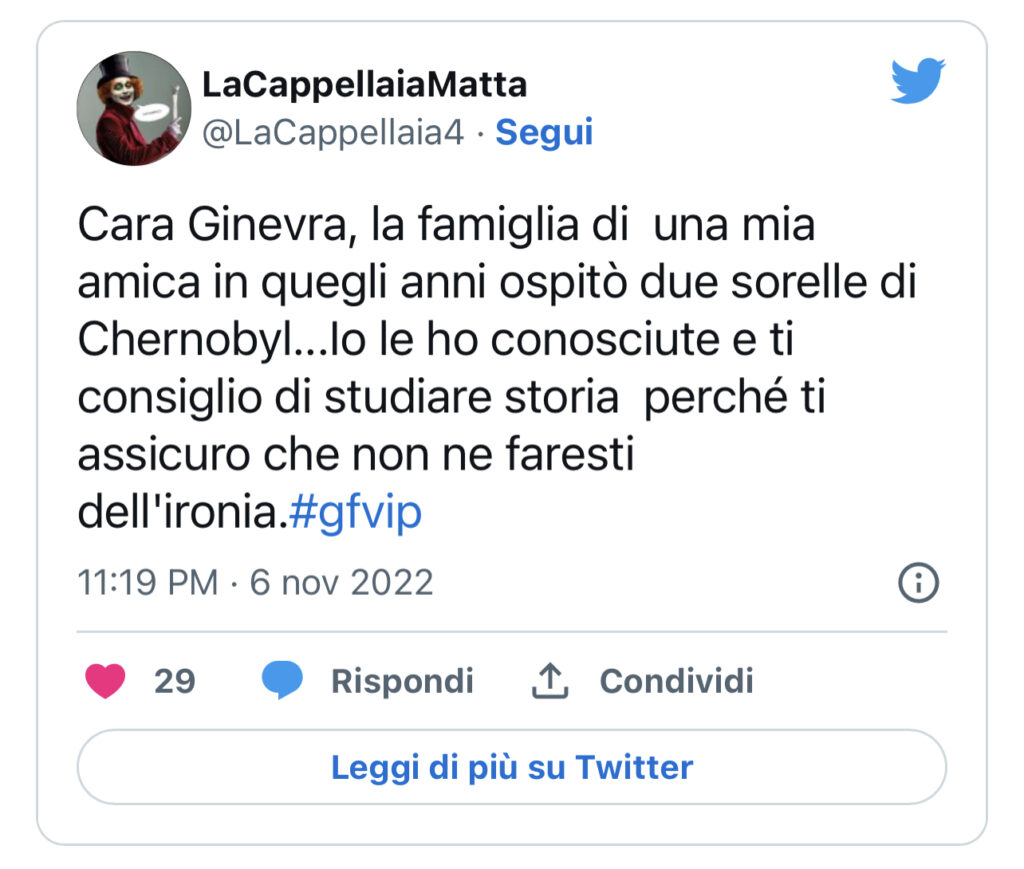 GFVIP, la gaffe di Ginevra fa discutere 5