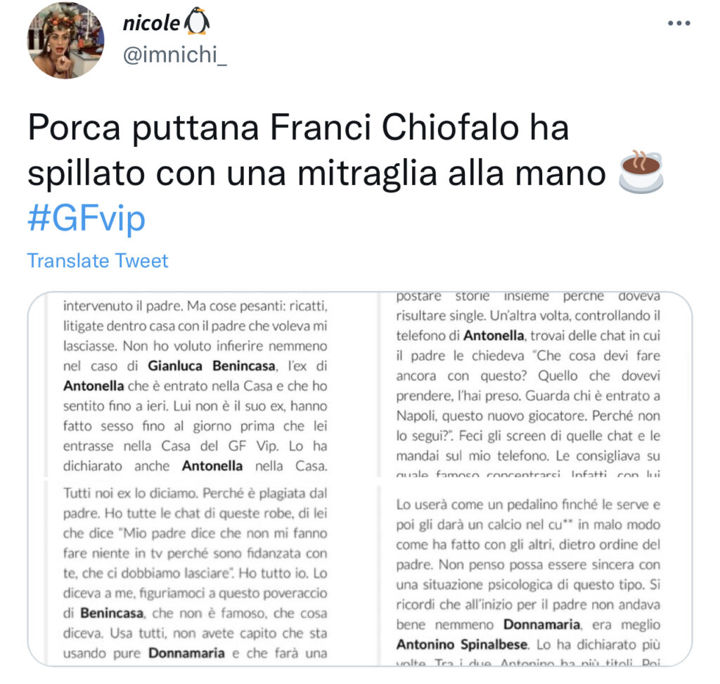 GFVIP, le rivelazioni shock di Francesco Chiofalo su Antonella e suo padre 2