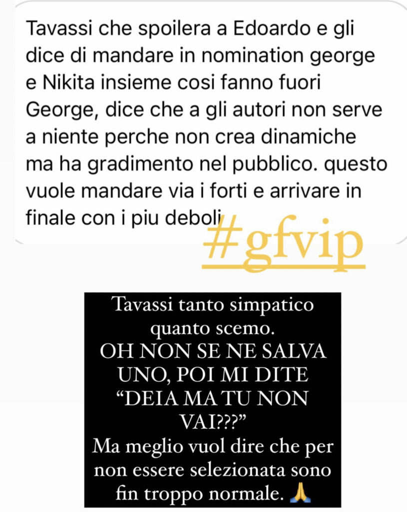 GFVIP, Edoardo Tavassi viola il regolamento e viene richiamato dalla regia 3