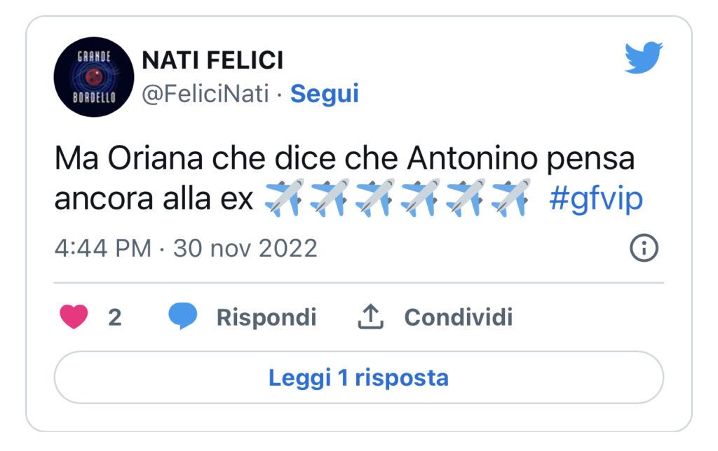 GFVIP, Oriana e le rivelazioni su Antonino e Belen 3