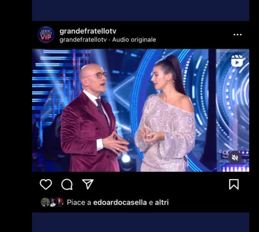 GFVIP, Ginerva Lamborghini nella casa, la reazione del fidanzato 2