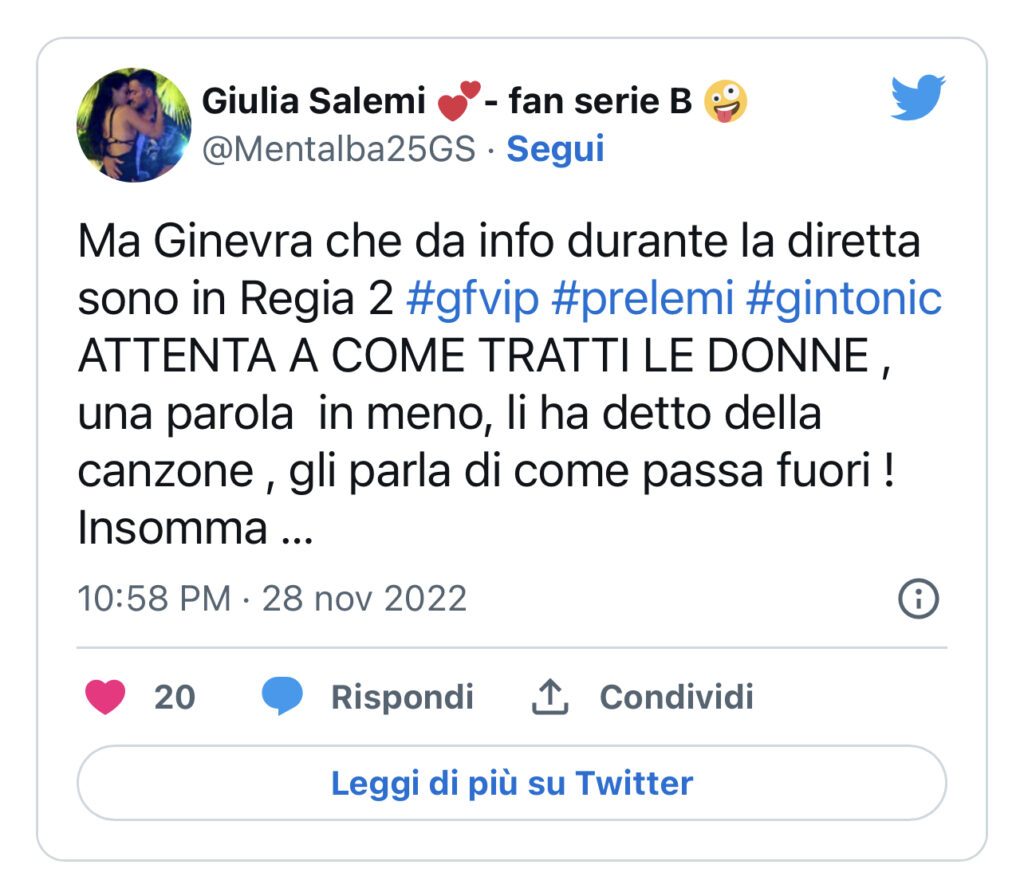 GFVIP, le parole di Ginevra che nessuno ha sentito 2