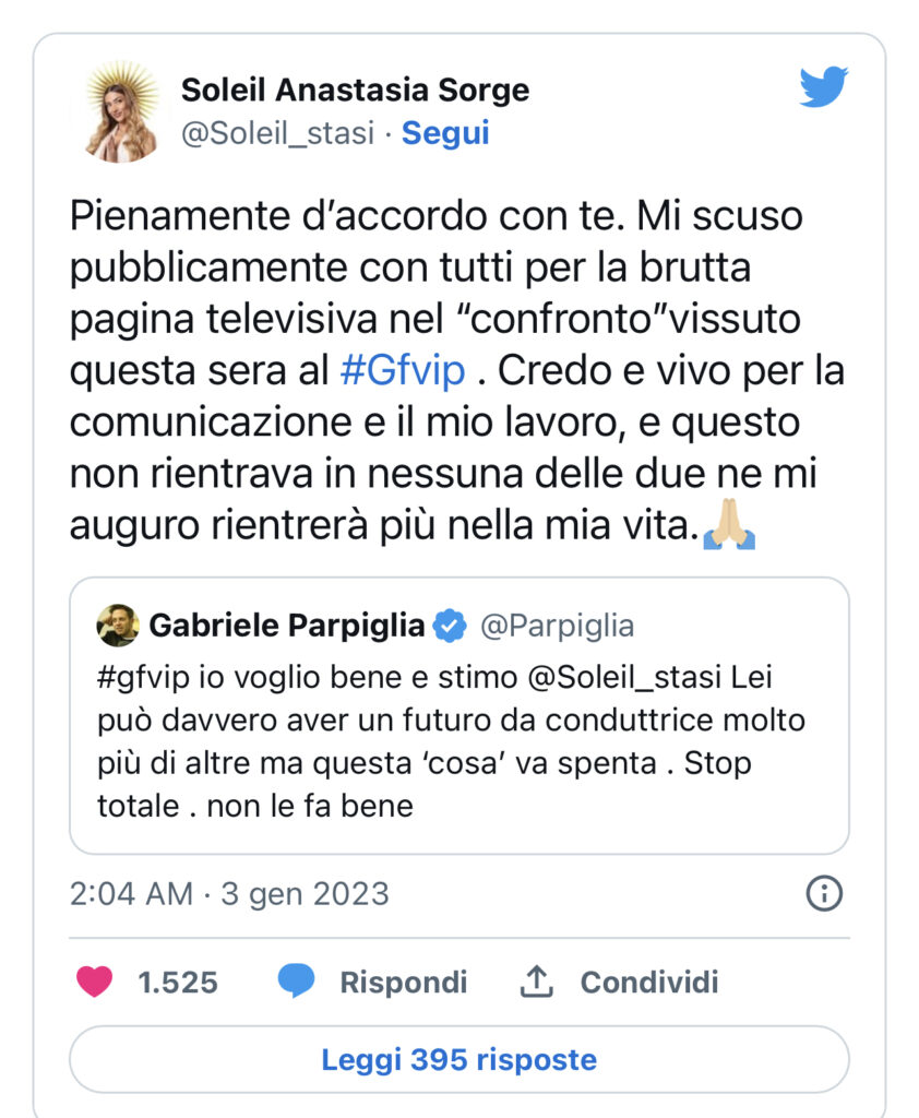 GFVIP, Soleil contro il confronto con Luca? La giovane chiede scusa 3