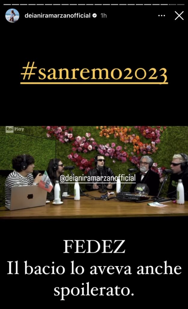 Sanremo 2023, il bacio tra Fedez e Rosa Chemical è stato organizzato 2