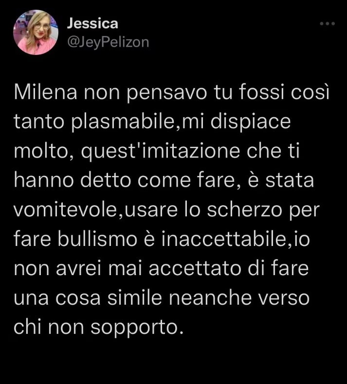 GFVIP, Milena imita Nikita, l’account Ig contatta l’avvocato 3