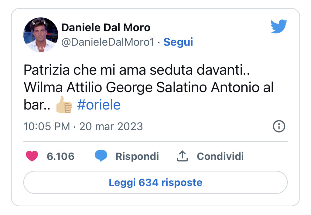 GFVIP, Daniele replica alle parole di Alfonso 2