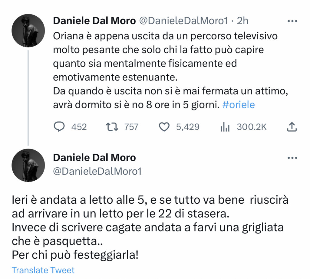 GFVIP, Oriana ha un crollo e scoppia a piangere, la reazione di Daniele 2