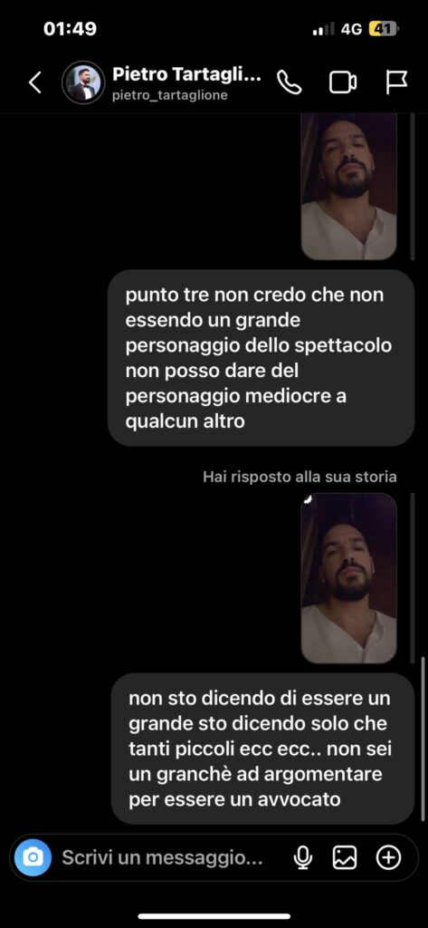 Scoppia la lite tra Edoardo Donnamaria e Pietro Tartaglione 3