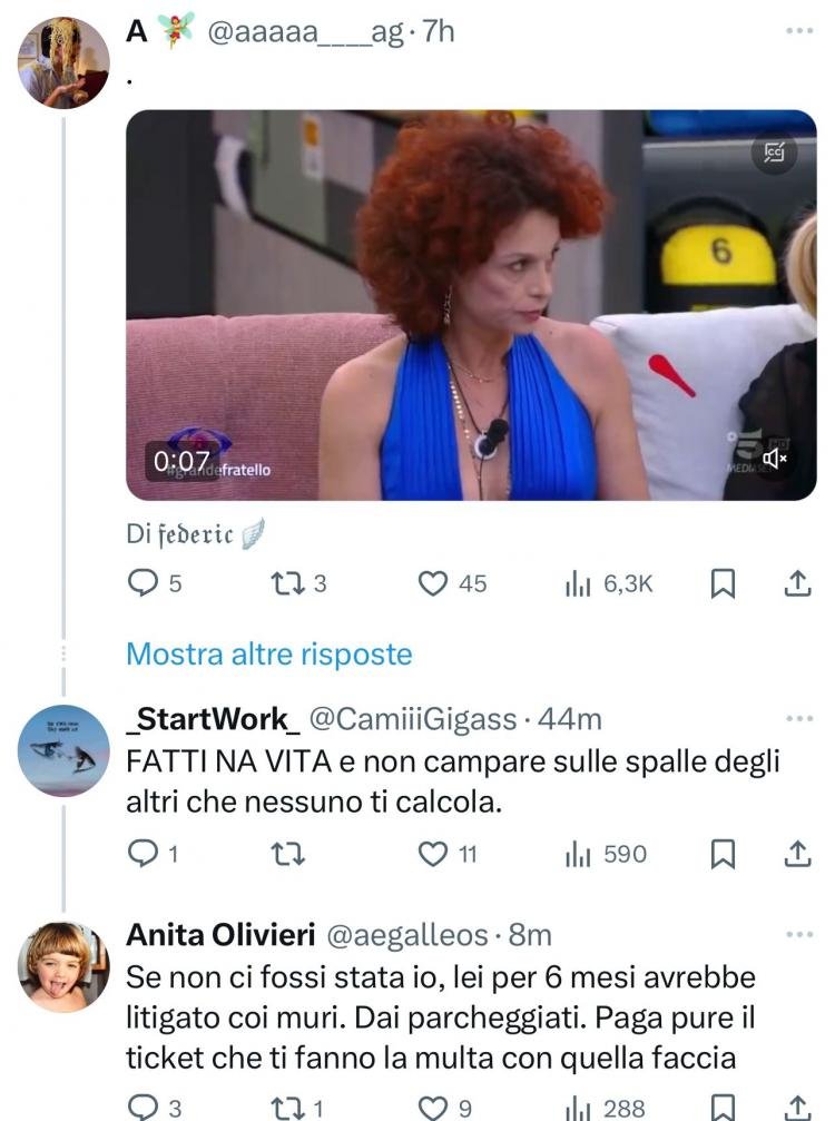 Grande Fratello, Anita contro Beatrice e Giuseppe 2