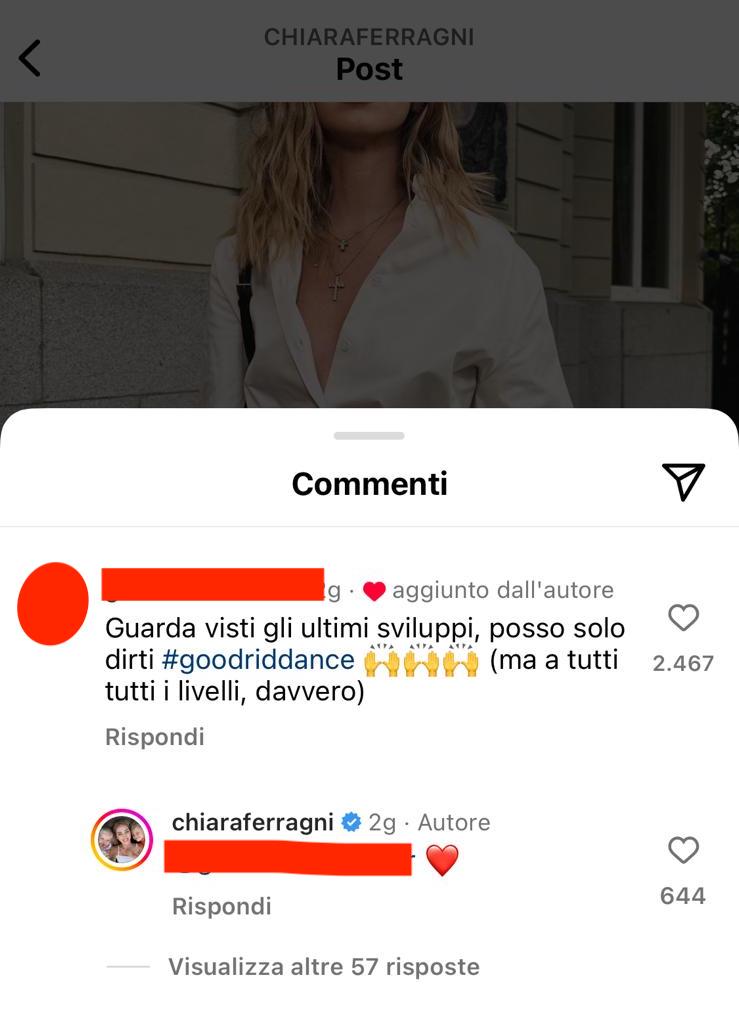 Chiara Ferragni e la reazione al nuovo flirt di Fedez 2