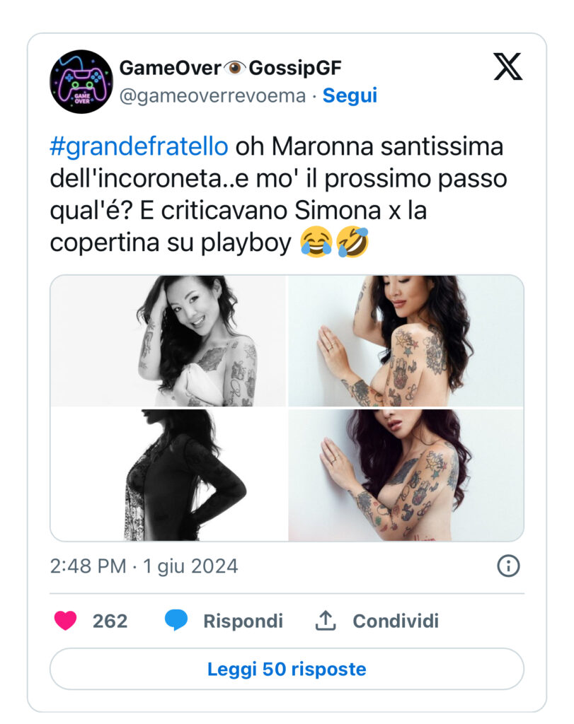 Grande Fratello, Rosy si mostra super sexy senza veli, scoppia la polemica 5