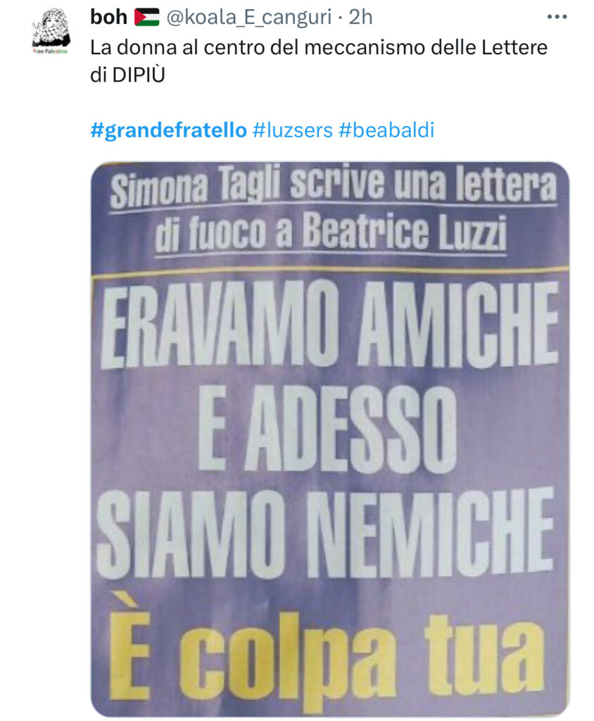 Grande Fratello, Simona Tagli litiga con Beatrice Luzzi 2