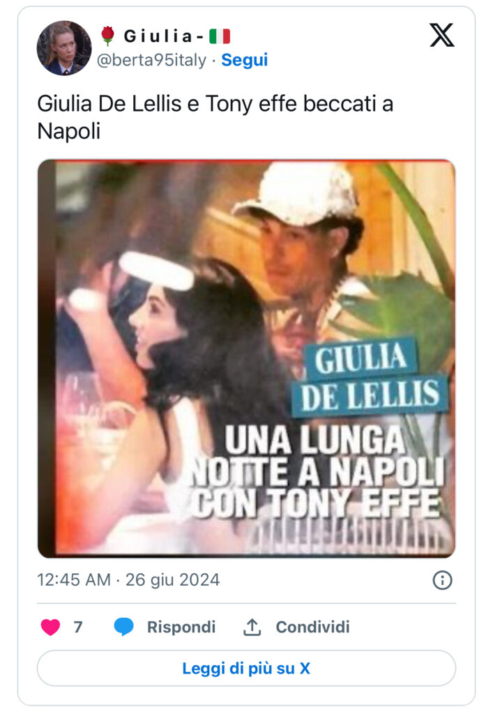 Giuliana De Lellis, notte a Napoli insieme ad un rapper 2