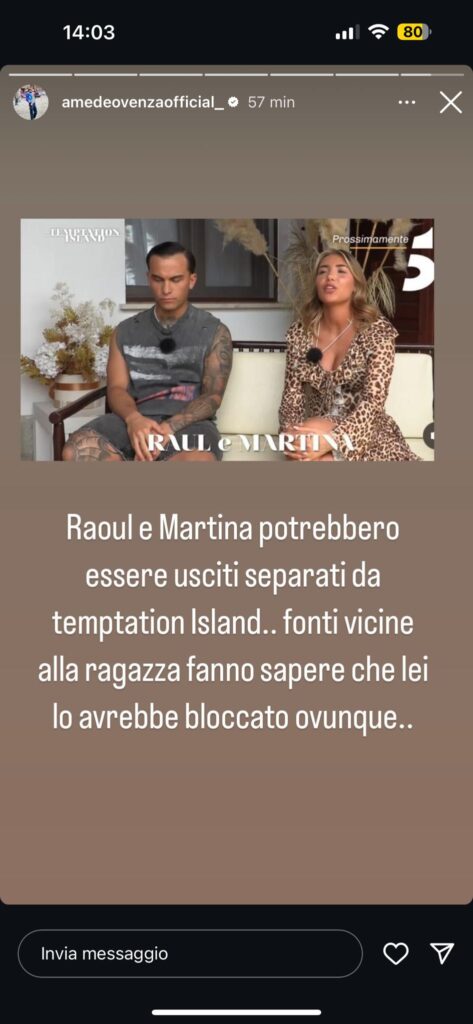 Temptation Island, una coppia lascia, lei lo ha bloccato 2