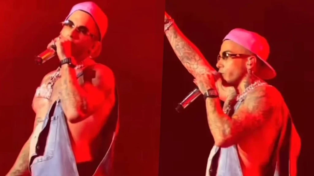 Sfera Ebbasta caccia un giovane fan dal palco 1