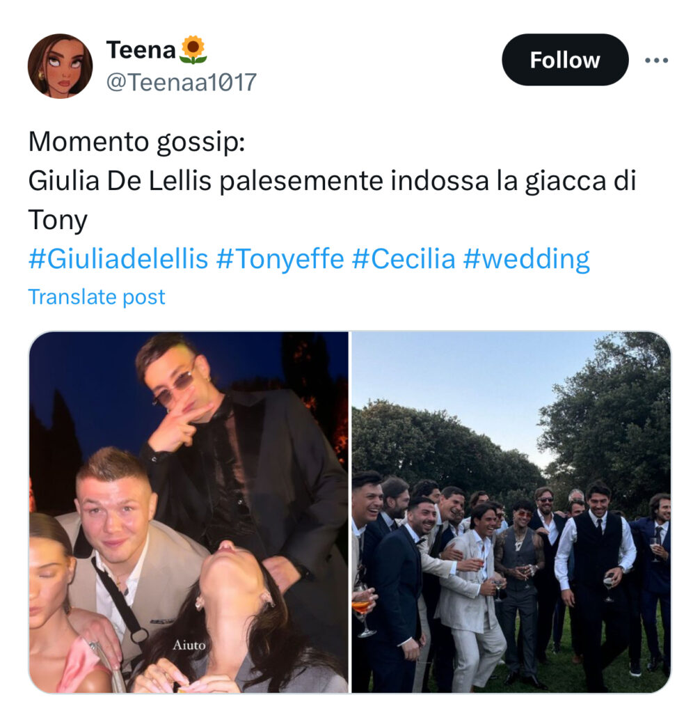 Cecilia e Ignazio si sposano, Giulia tra Tony e Andrea 2