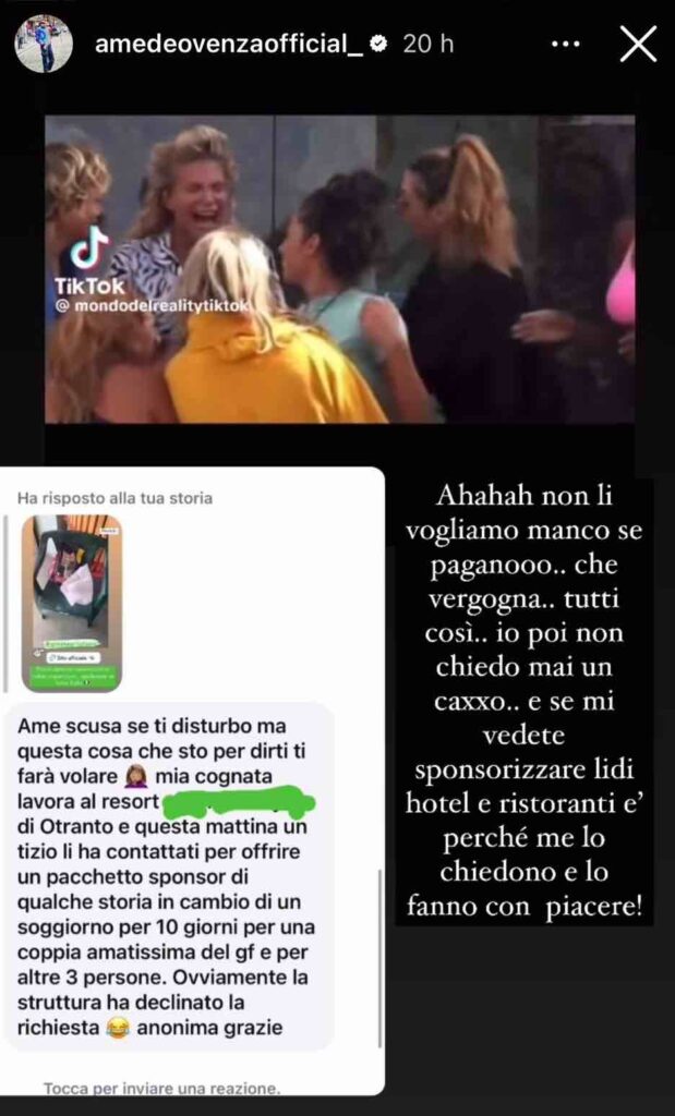 Grande Fratello, una coppia di questa edizione chiede ad un resort di alloggiare gratis 2