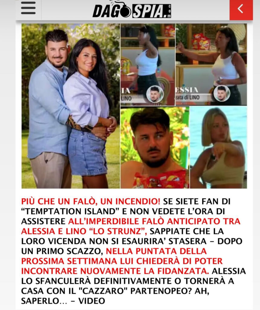 Temptation Island, ecco in che rapporti sono oggi Lino e Alessia 2