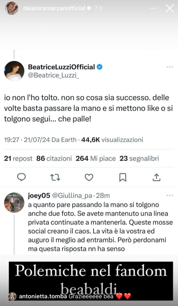 Beatrice e Giuseppe si sono lasciati? 3