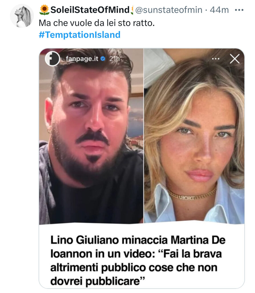 Temptation Island, Lino contro Martina 2