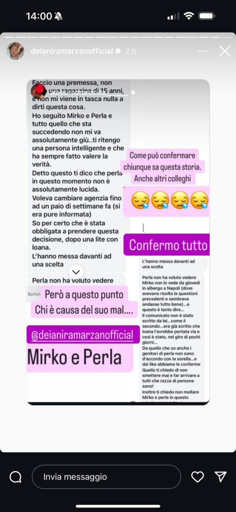 Grande Fratello, Perla costretta a lasciare Mirko? 2