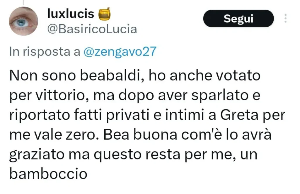 Grande Fratello, Beatrice e Vittorio hanno litigato 4