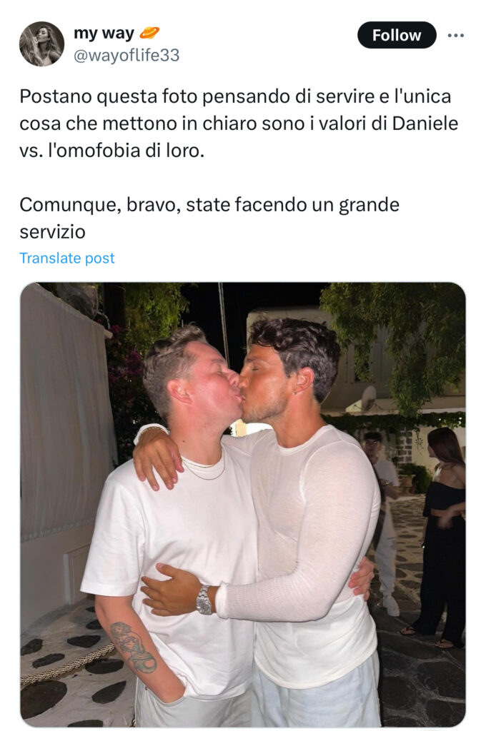 Grande Fratello, Daniele Dal Moro bacia un altro uomo 4