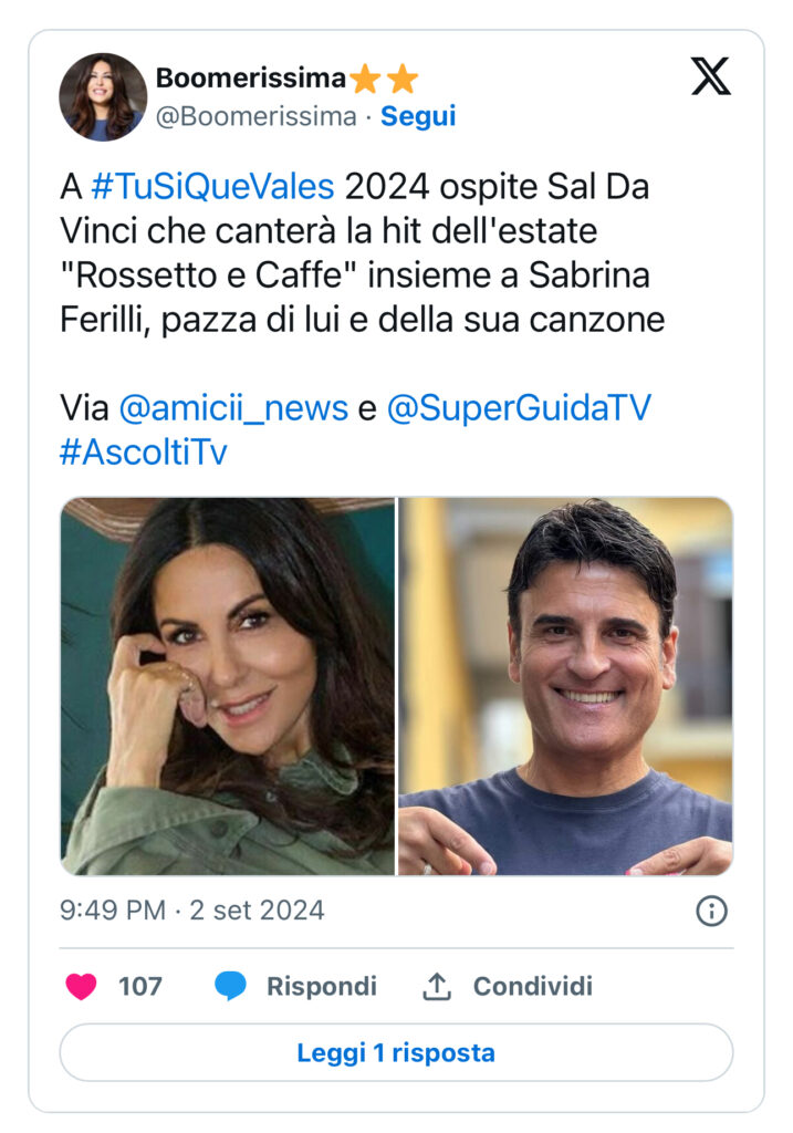 Tu si que vales, la sorpresa di Maria De Filippi per Sabrina Ferilli 2