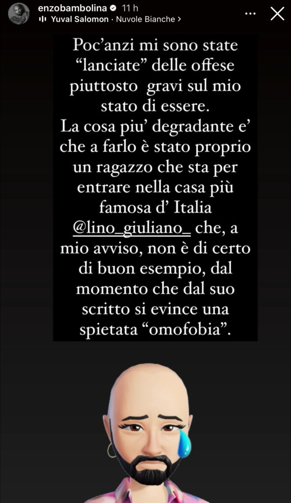 Grande Fratello, Lino e l’insulto omofobia ancora prima di entrare 4