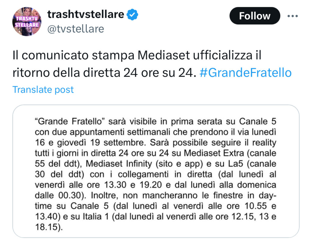 Grande Fratello, nella nuova edizione un ritorno tanto atteso 2