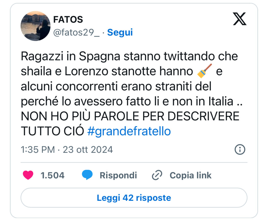 Grande Fratello, Shaila e Lorenzo dormono insieme 2