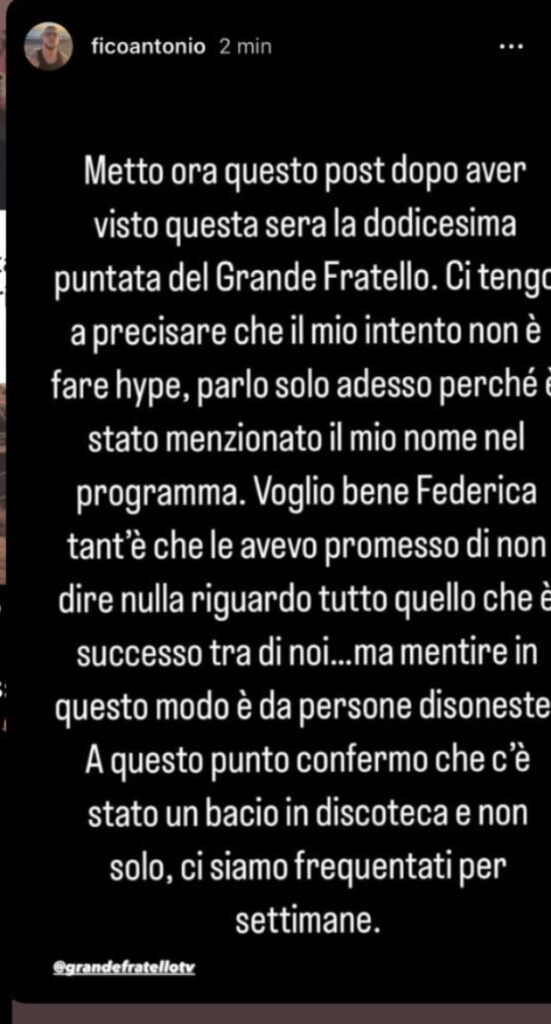 Grande Fratello, Federica ha avuto una relazione con il cugino di Titti 2