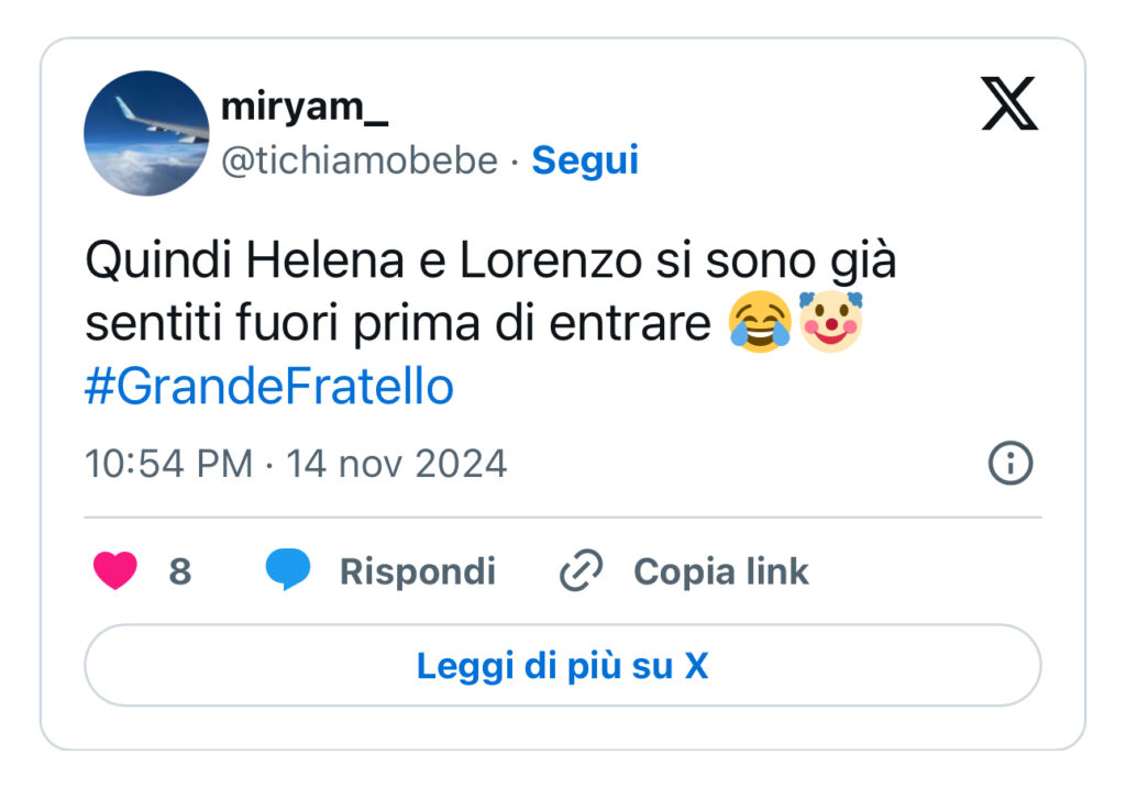 Grande Fratello, Amanda svela il segreto di Lorenzo e Helena 2