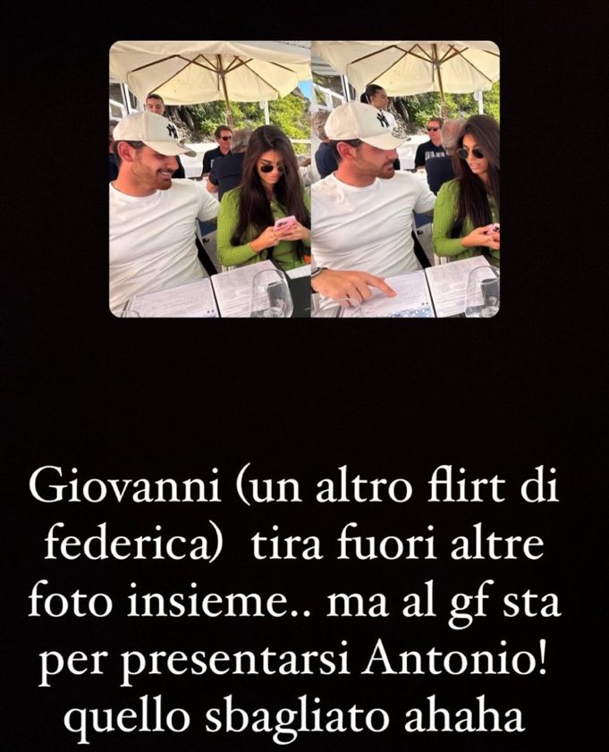 Grande Fratello, Giovanni pubblica le foto insieme a Federica 2