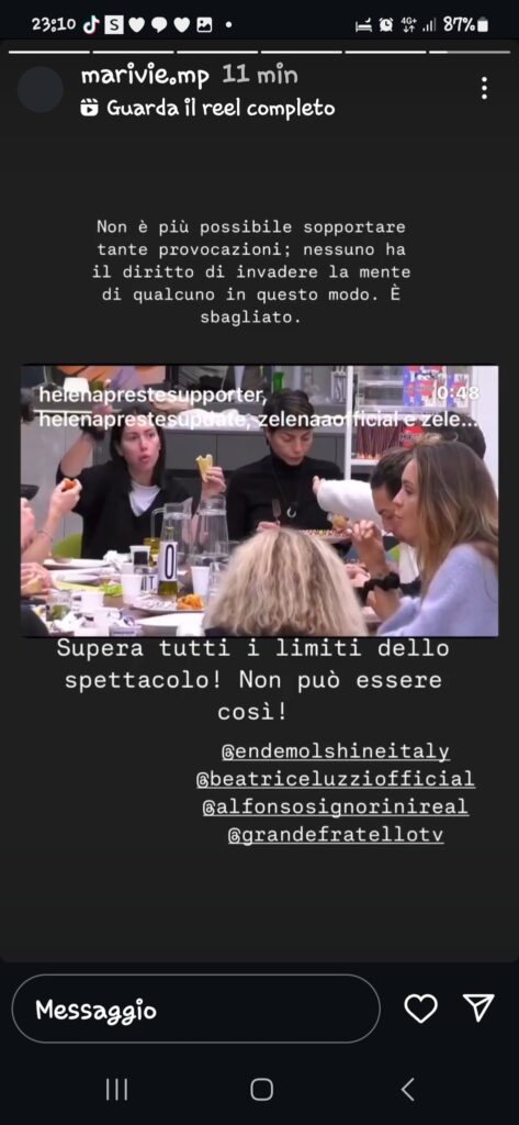 Grande Fratello, la sorella di Helena interviene 2