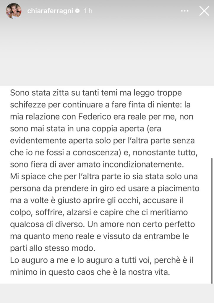 Chiara Ferragni shock, la conferma ai tradimenti di Fedez 2