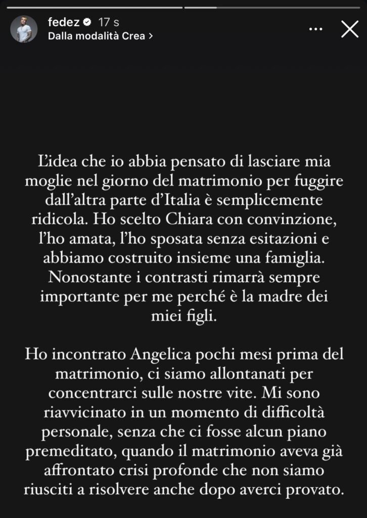 Fedez rompe il silenzio e parla per la prima volta del gossip che lo ha travolto 2