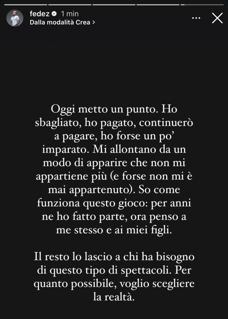 Fedez rompe il silenzio e parla per la prima volta del gossip che lo ha travolto 5