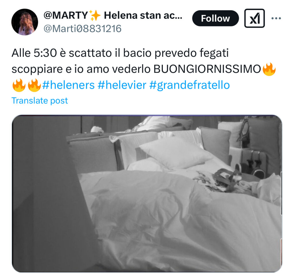 Grande Fratello, scoppia la passione tra Helena e Javier 2