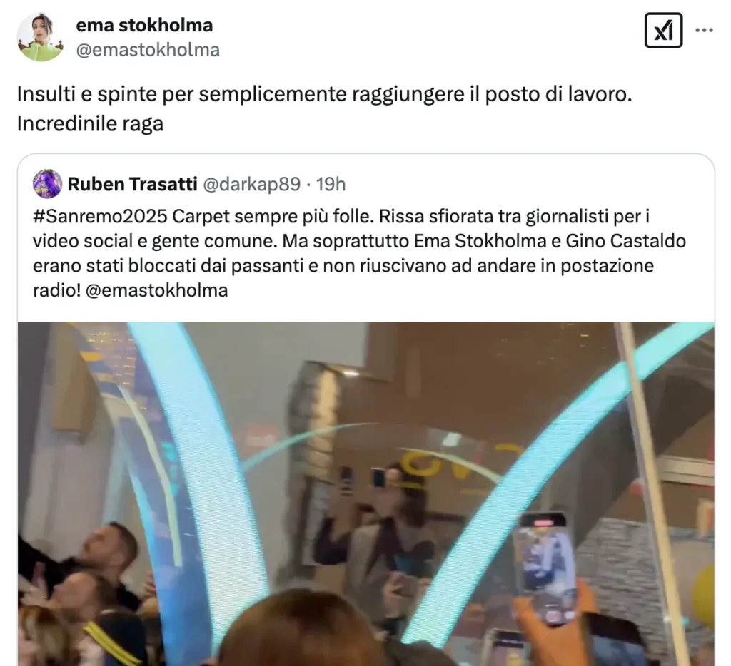 Sanremo, rissa sfiorata tra i giornalisti 2