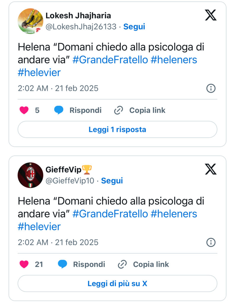 Grande Fratello, lite tra Helena e Zeudi dopo la diretta 2