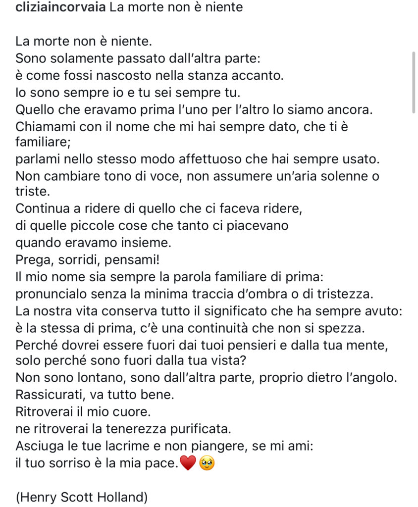 Clizia e Micol Incorvaia e i messaggi per Eleonora Giorgi 4