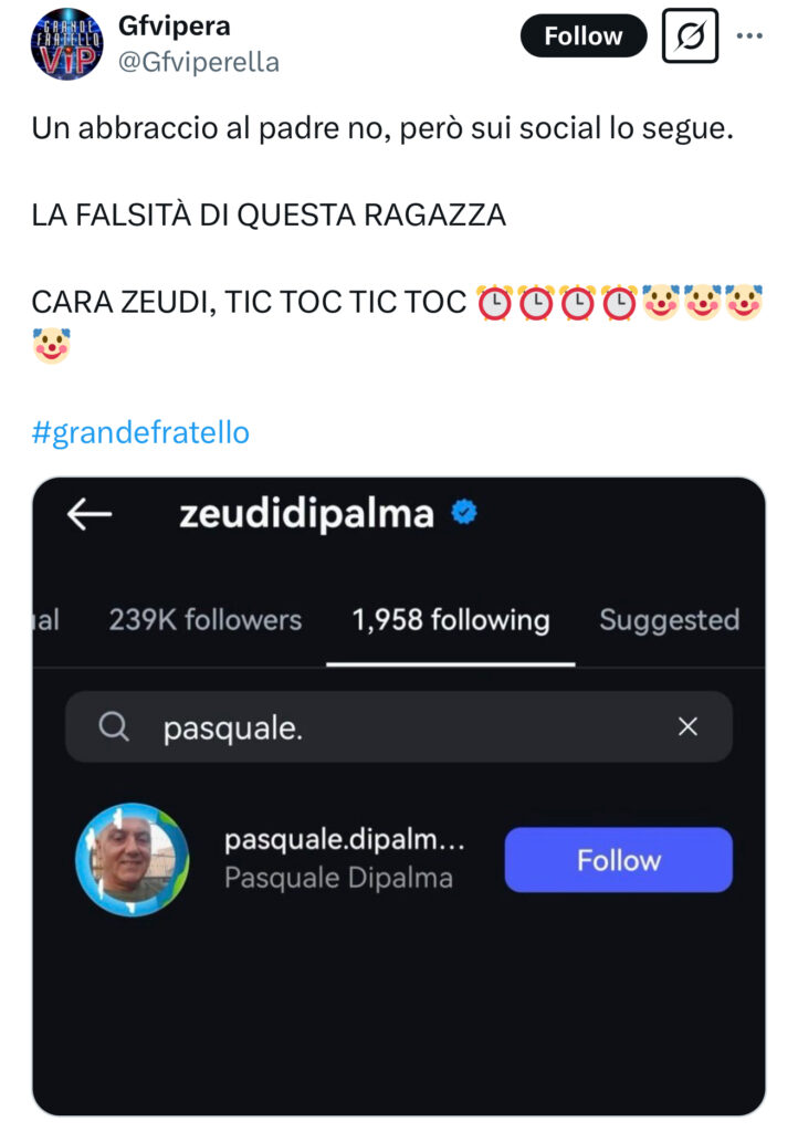 Grande Fratello, qualcosa non torna nella storia di Zeudi e suo padre 2