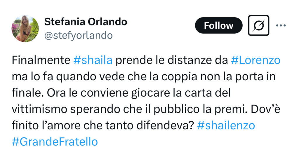 Grande Fratello, Stefania contro Shaila 2